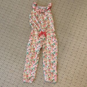 Mayoral Floral Jumpsuit Girls Spring Easter 5T